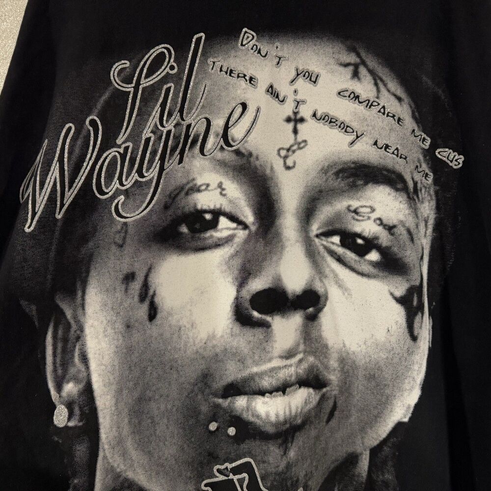 Vintage Lil Wayne Rap Tee T-Shirt I Am Hip Hop Black Men's 4XL Concert Tour - Picture 7 of 12